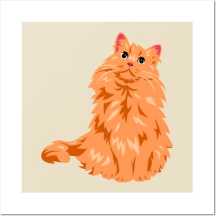 Orange Cat Posters and Art